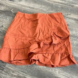 New with tags express burnt orange skirt